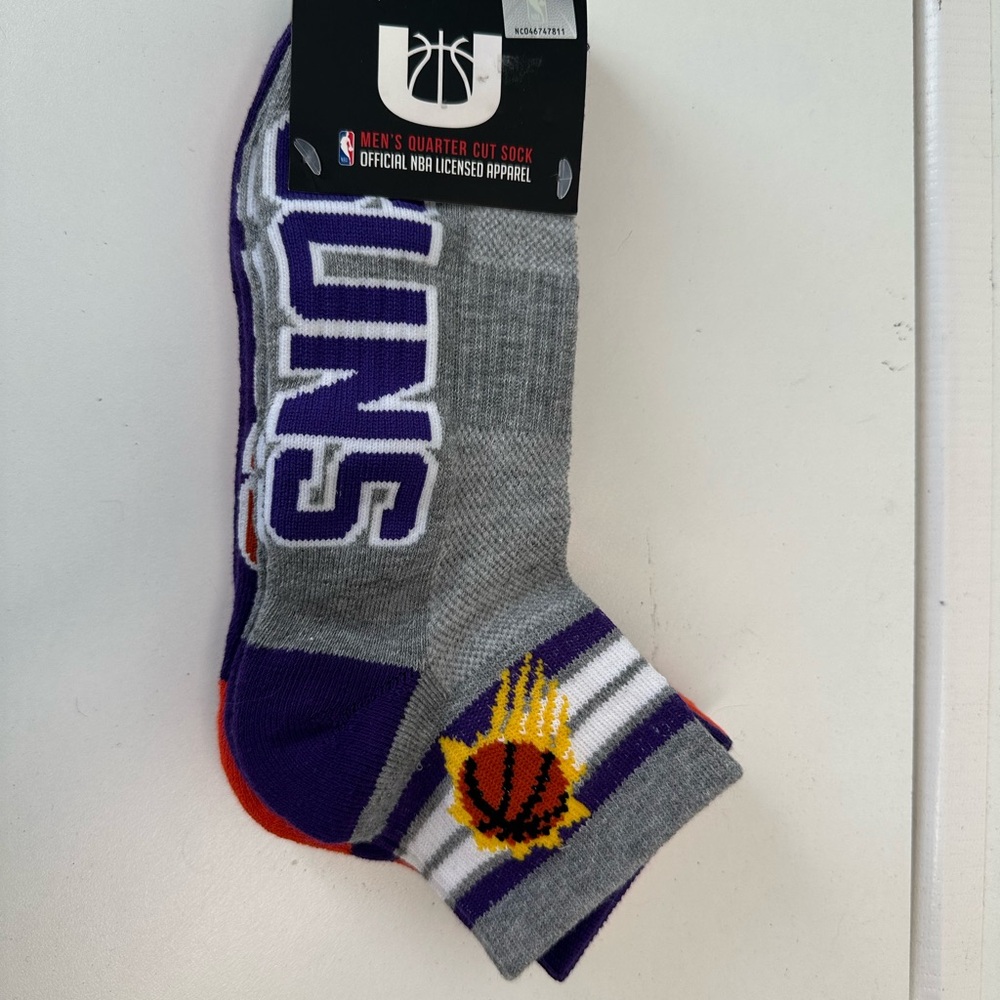 Phoenix Suns NBA Men's Quarter Cut Socks